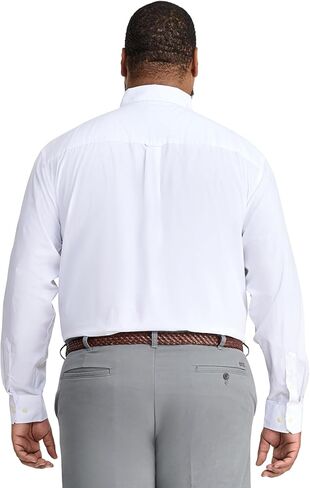 Izod Men's Big and Tall Button Down Long Sleeve Stretch Performance Solid Shirt in Saudi Arabia