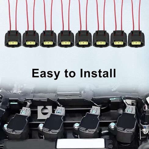 Ignition Coil Connector Plug Wire Harness for Chry 300 Aspen, for RAM 1500 2500 3500, for Jeep Grand Cherokee, for Dodge Charger Challenger Durango Magnum Dakota Replace 5019952aa 8pcs in Kuwait