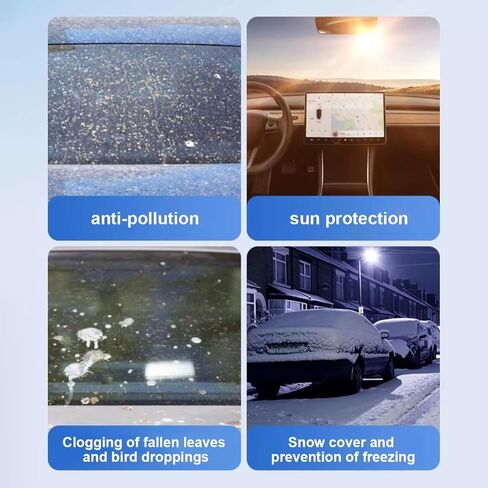 Windshield Cover for Ice and Snow for Hyundai Tucson 2022-2025 2026, Ice & Sleet Waterproof Embedded with Magnets Side Mirror Protector in Saudi Arabia