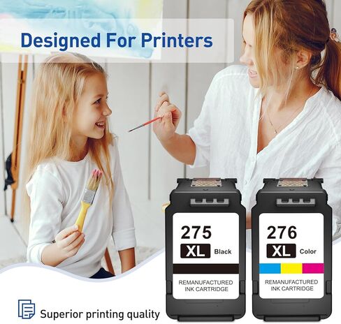 KINGWAY PG-275XL CL-276XL بديل لخراطيش الحبر Canon 275 و276 مجموعة كومبو PG 275 CL 276 275XL 276XL طابعات متوافقة مع PIXMA TR4720 TS3720 TS3722 TS3500 TS3522 TR4722 TR4700 (عبوتان) in Kuwait