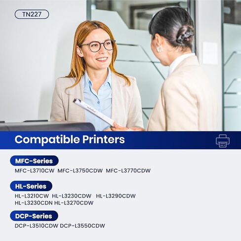 TN227 Toner Cartridge High Yield 4 Pack Replacement for Brother TN227 TN-227 TN-227BK/C/M/Y TN223 TN 227 Toner Cartridge Use for HL-L3270CDW HL-L3230CDW HL-L3210CW HL-L3290CDW MFC-L3710CDW (4 Pack) in Kuwait