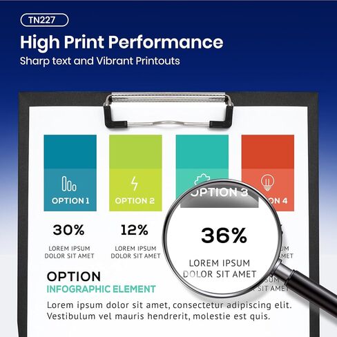 TN227 Toner Cartridge High Yield 4 Pack Replacement for Brother TN227 TN-227 TN-227BK/C/M/Y TN223 TN 227 Toner Cartridge Use for HL-L3270CDW HL-L3230CDW HL-L3210CW HL-L3290CDW MFC-L3710CDW (4 Pack) in Kuwait