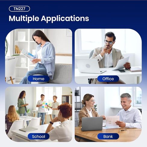 TN227 Toner Cartridge High Yield 4 Pack Replacement for Brother TN227 TN-227 TN-227BK/C/M/Y TN223 TN 227 Toner Cartridge Use for HL-L3270CDW HL-L3230CDW HL-L3210CW HL-L3290CDW MFC-L3710CDW (4 Pack) in Kuwait