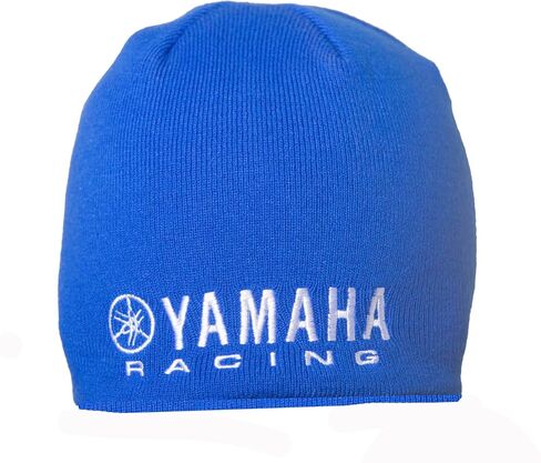 D'cor Visuals Yamaha Beanie – Blue Knit Hat with Stack Logo – One Size Fits Most – MX, Motocross & Off-Road Casual Wear in Kuwait