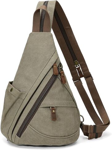 حقيبة Kouli Buir القماشية - حقيبة ظهر صغيرة تمر بالجسم للكتف وحقيبة ظهر كاجوال للرجال والنساء in Kuwait