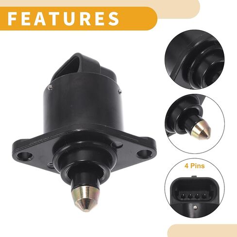 صمام التحكم في الهواء الخامل للسيارة لسيارة جيب شيروكي 1986-1990، لسيارة جيب رانجلر 1987-1988 استبدال صمام التحكم في الهواء الخامل رقم 17119295 IACV in Kuwait