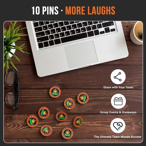 Dumpster Fire Response Team Pin - 10PCS Dumpster Fire Pin Set for Jackets | Backpacks | Hats - Funny Enamel Pins for Team Gifts, Office Parties - Office Humor Badge for Coworkers, Friends in Saudi Arabia