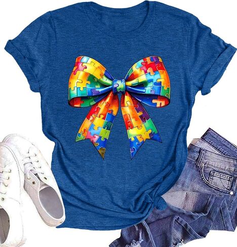 Autism Awareness Shirt Womens Autism Acceptance Shirt Be Kind Inspirational Shirt Autism Support Gift Tee Tops in Kuwait