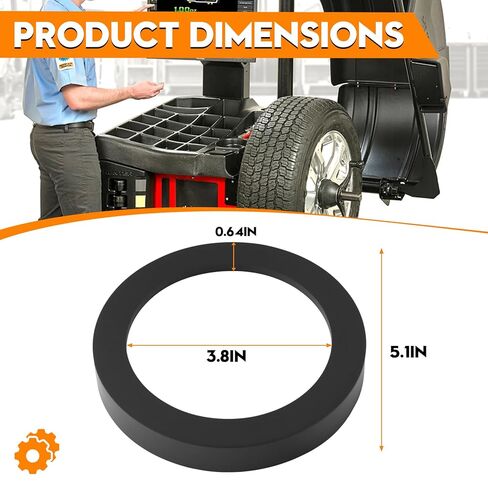 WB106822 Rubber Ring, Compatible with Hunter Quick Release Nut 4.5-inch, Compatible with Replacing Hunger Tire Machine Parts, (1-Pack) in Saudi Arabia