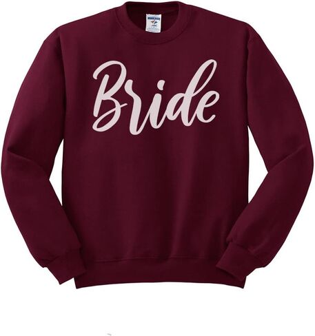 TeesAndTankYou Bridal Party Bride Sweatshirt Unisex in Saudi Arabia