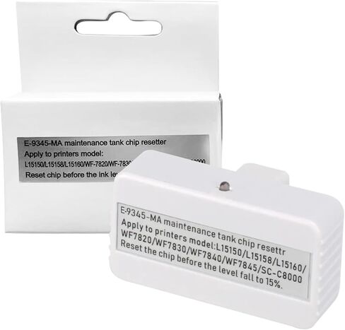 NEXTPAGE صندوق صيانة رقاقة إعادة ضبط لـ ET-8550 ET-5800 ET-5850 ET-5880 ET-8500 ET-16600 WF-7310 WF-7820 WF-7840 EC-C7000 WF-7830 ST-C8090 الطابعة (E-9345 إعادة تعيين، 1-حزمة) in Kuwait