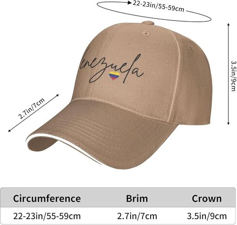 Venezuela Libre Baseball Cap Unisex Breathable Casquette Caps Natural in Saudi Arabia