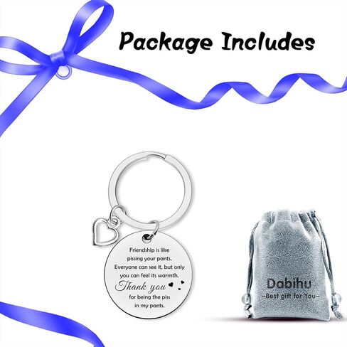 Dabihu Funny Friendship Keychain Birthday Gifts for Best Friends Appreciation Gift for Friend Women Men True Friends Long Distance Friendship Gifts Graduation Christmas Wedding Gift for Friend Sister in Saudi Arabia