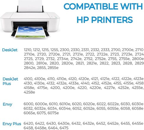 HP67/67XL Ink Cartridges Black/Color Combo Pack Compatible with HP Printer DeskJet 2700 2700e 4200 4200e 2742 2800e 2827 2852 2855e 4100 4100e 4155e 4227 4255e HP Envy 6455 6455e 6000, 6055 in Saudi Arabia