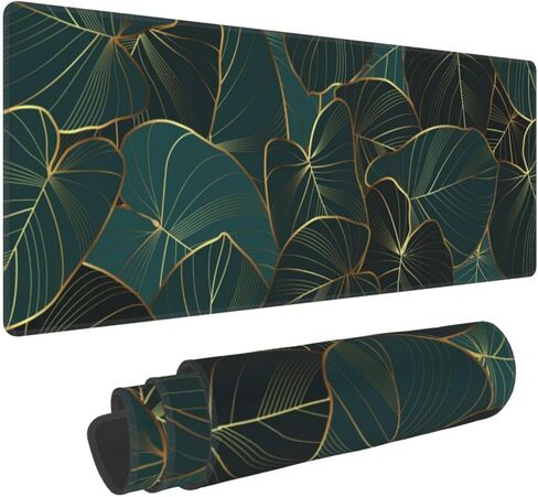 Large Mouse Pads for Desk, Extended Floral Gaming Mousepad for Women Office Gifts, Funny XL Big Stitched Waterproof Nonslip Flower Computer Mats Deskmat for Keyboard and Laptop, 31.5 * 11.8 in in Saudi Arabia
