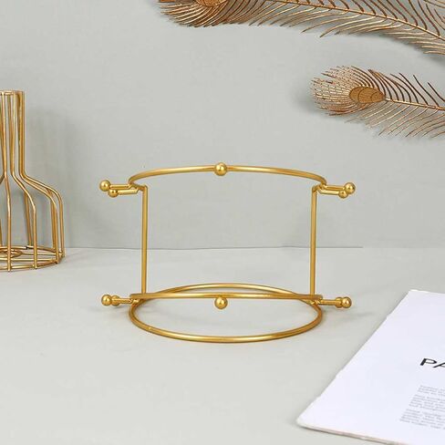 Teensery Metal Crown Display Stand 2 Layer Headband Hairband Holder Tiara Display Rack Jewelry Storage Holder Headwear Hair Accessory Organizer for Home or Store Usage, 1 Piece in Saudi Arabia