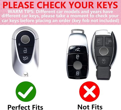 Key Fob Cover with Diamond Keychain for Mercedes Benz Car Key Shell Compatible with 2020-2022 Benz S-Class G-Class E-Class Smart Remote Key Protector for Women (3 Buttons-Gold Heart) in Saudi Arabia