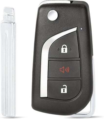 Yewong Keyless Remote Flip Car Key Fob Fit for Toyota RAV4 2019 2020 2021 2022 2023 FCC: GQ4-73T P/N: 89070-0R300 314MHZ H Chip 3 Buttons in Saudi Arabia