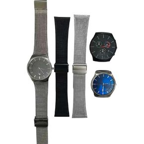 NZZXTO Replacement Stainless Steel Watch Band for Skagen Unisex Watch with Screw slim strap 25mm-20mm SKW6140 in Saudi Arabia