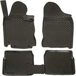 3D Custom Fit Floor Mats for 2001-2010 Chrysler PT Cruiser (All Trims), All-Weather Floor Liners, Full Set for 1st & 2nd Row, Black, Rubber in Saudi Arabia