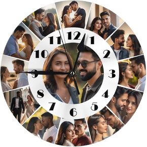 ديكور المنزل المنارة ساعة الحائط المستديرة الاكريليك الصامتة غير موقوتة الساعات الزخرفية لغرفة المعيشة المطبخ in Kuwait