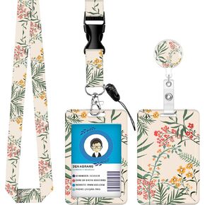 Lanyards for ID Badge Holder for Women Cute, Teacher Lanyard with ID Holder Clip,Retractable Keychain Badge Reel Heavy Duty, Teacher Nurse Work Office Gifts (Spring Sage Green) in Saudi Arabia