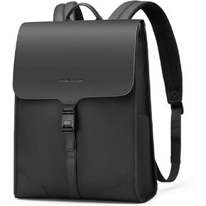 Muzee Slim Laptop Backpack for Men & Women, Leather Commuter Backpack, 15.6" Lightweight Waterproof Anti-Theft Daypack for Office & Casual Outings in Kuwait