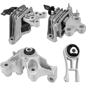 4PCS Engine Motor Mount and Transmission Mount Compatible with 2017-2024 Chrysler Pacifica 2020-2024 Chrysler Voyager, Replace 68224744AB, 68485537AA, 68224742AD, 68224742AC in Kuwait