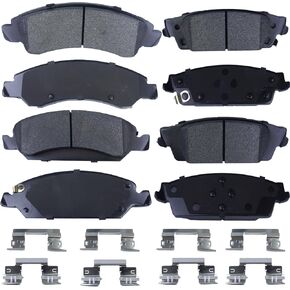 Front & Rear Ceramic Disc Brake Pads Set for Chevy Silverado 1500 2014-2018, Suburban, Tahoe 15-20, for GMC Sierra 1500 14-18, Yukon/Yukon XL 15-20, for Cadillac Escalade 15-20 8PCS in Saudi Arabia