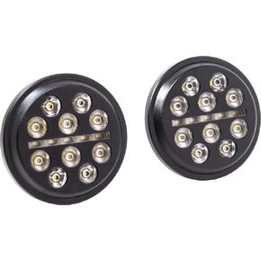 LLC-ILPL-BS 4.5in LED Passing Lamp Buck-Shot Style fon compatible with Indian - Black in Saudi Arabia