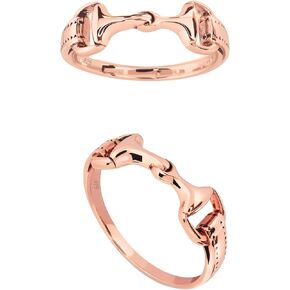 Romantic 18K Rose Gold Horsebit Ring –18K Rose Gold Plated Over 925 Sterling Silver, Stainles Steel or Brass | Minimalist Snaffle Bit Horse Jewelry. Stackable. Western Jewelry. Heritage Style. Size 5-10 in Kuwait