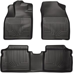 سجادات أرضية هاسكي لاينرز ويذربيتر | يناسب 2012-2015 Toyota Prius Plug-in | الصف الأمامي والثاني، 3 قطع أسود - 98931 in Kuwait