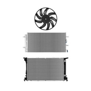 Replacement Parts for 3pcs Radiator&AC Condenser&Cooling Fan Kit for Audi A5 Quattro Q5 S4 S5 Auto Mod-A58PP-25235 in Kuwait