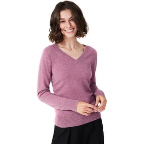100% Pure Cashmere V-Neck Women's Sweater in Kuwait