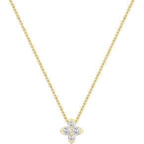 GILDED Itsy Bitsy Lab-Grown Diamond Pendant, 0.25 CTTW, Sterling silver and 14KT Gold Plated Silver SI1 F-Color Diamonds, Prong-Set, 18" Chain with Spring-Ring Lock in Kuwait