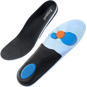 Work Insoles for Men Women - All-Day Standing & Walking Comfort, Contoured Arch Support, Shock Absorbing EVA Inserts, 1 Pair, Everyday Use - Unisex (Women 8-9 / Men 7-7.5) in Saudi Arabia