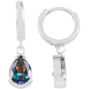GARVIS Mystic Topaz Earrings; 925 Premium Sterling Silver: For Women, Anniversary, Valentine’s Day, Birthday, Christmas, Jewelry Gift in Kuwait