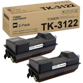 2 عبوة خرطوشة حبر سوداء TK3122: خرطوشة حبر بديلة متوافقة مع TK3122K TK-3122K لطابعة Kyocera ECOSYS FS-4200DN M3550idn، 21,500 صفحة لكل منها in Kuwait