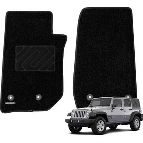 WENNEBIRD Superior Carpet Floor Mats for 2018-2026 Jeep Wrangler 4-Door Unlimited (JL) (Not for 4XE), 0.6-Inch Ultra-Thick, Noise-Reducing, All-Weather Waterproof Anti-Slip – 3-Pc Set in Kuwait