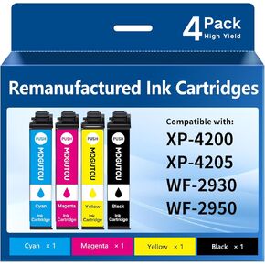 Remanufactured for 232XL Ink Cartridges for Epson Printer for Epson 232 XL Ink Cartridges Combo Pack for Expression Home XP-4205 XP-4200 Workforce WF-2950 WF-2930（4 Pack） in Kuwait