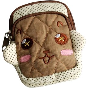 [Vivid Monkey] Embroidered Applique Wallet Purse Pouch(2.9 * 4.7 * 0.98) in Saudi Arabia