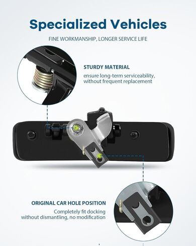 LUJUNTEC Exterior Door Handles,Front Driver Left Passenger Right Side,Replacement for 1992-2005 for Chevrolet for Astro,2pcs Balck Handles Replace in Saudi Arabia