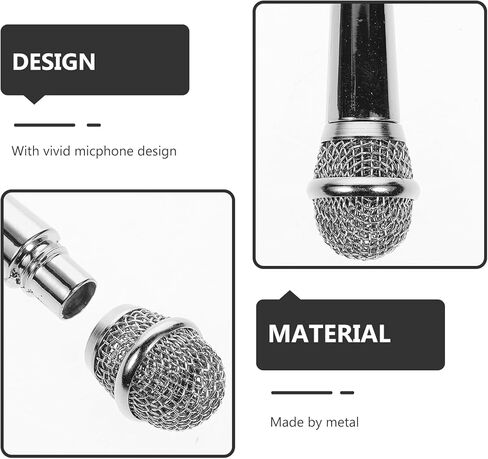 2pcs Microphone Keychain Music Micro Keyring Decorative Key Holder Bag Purse Pendant Party Favor in Saudi Arabia