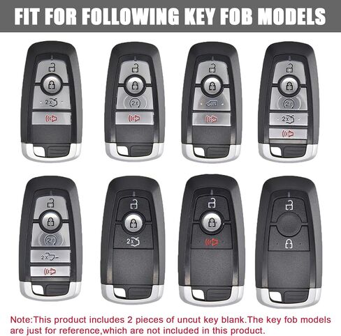 Uncut Insert Emergency Key Blade 2 Pieces for Ford F150 F250 F350 F450 Edge Fusion Explorer Mustang 2017 2018 2019 in Saudi Arabia