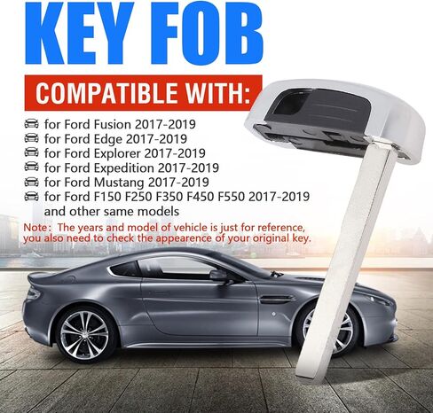 Uncut Insert Emergency Key Blade 2 Pieces for Ford F150 F250 F350 F450 Edge Fusion Explorer Mustang 2017 2018 2019 in Saudi Arabia