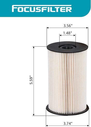 FOCUSFILTER L9684F, FS19684E OEM Grade Fuel Filter, Compatible with Kenworth Cummins ISX15 Detroit Diesel, Replaces 1822638C91, 1842638C92, 1842638C91, 1841393C1, CS9970, PF7779, 86719, 33719, P550657 in Kuwait