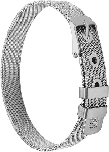 Compatible with One-Piece Stainless Steel Watch Band Strap for European and American Fashion Milanese Chain, Small Size Women's Bracelet DIY Accessory in Saudi Arabia