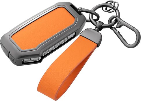 Key Fob Cover with Heavy-duty Keychain for Kia K5 Forte NIRO Sportage Soul Seltos Sorento Telluride (Orange) in Saudi Arabia