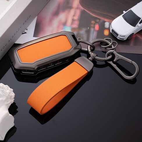 Key Fob Cover with Heavy-duty Keychain for Kia K5 Forte NIRO Sportage Soul Seltos Sorento Telluride (Orange) in Saudi Arabia
