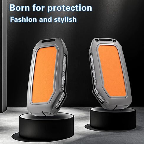 Key Fob Cover with Heavy-duty Keychain for Kia K5 Forte NIRO Sportage Soul Seltos Sorento Telluride (Orange) in Saudi Arabia